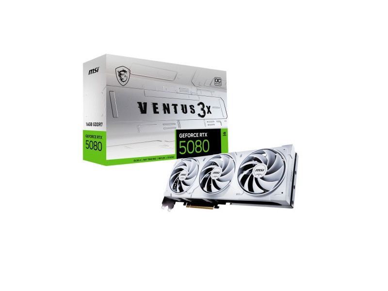 MSI GEFORCE RTX 5080 16G VENTUS 3X OC WHITE